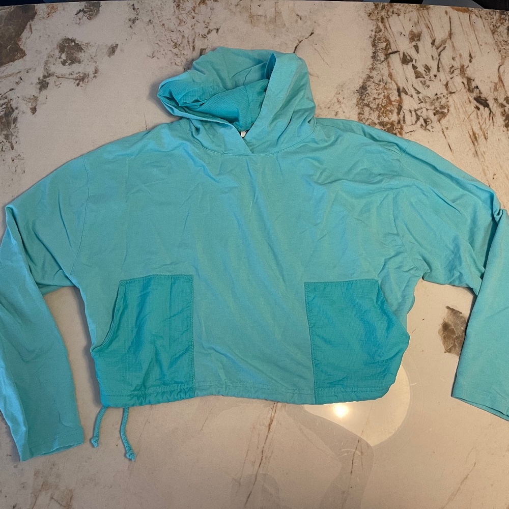 Blue Outdoor Voices pullover